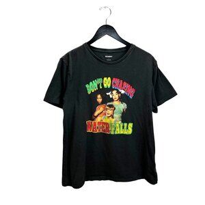 TLC Rap Tee Don’t Go Chasing Waterfalls Large Black Graphic Pop Culture Shirt